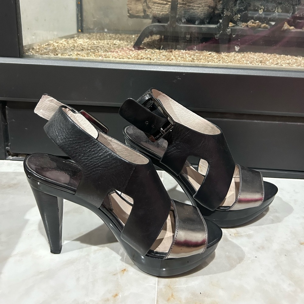 Micheal Kors black and silver heels